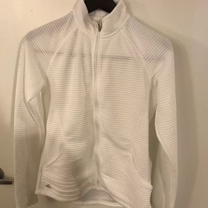 Lightly used Adidas Golf white jacket. small/white